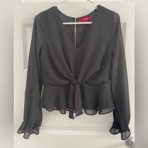 Guess Black Long Sleeve Top